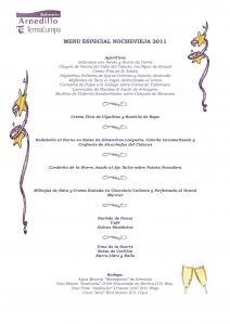 Menú Nochevieja Arnedillo 2011