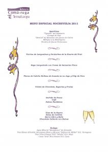 Menú Nochevieja Balneario Coma-Ruga